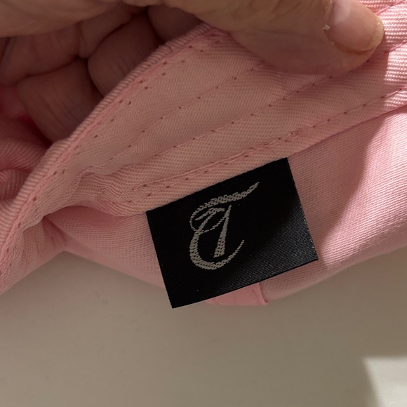 Pink Rhinestone New York Cap Hat - Picture 3 of 4